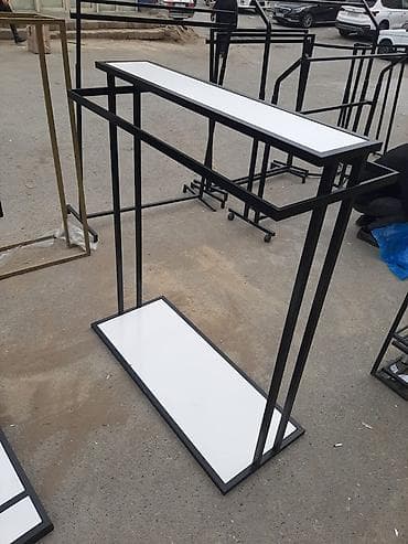 Mağaza üçün metal asılqan-stend - Material: möhkəm metal karkas - — 3