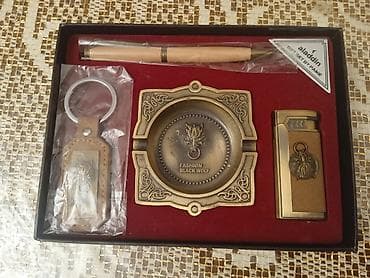 hafize sultan macunu: Aladdin hədiyyə dəsti. Dəstdə qələm, külqabı, alışqan və açar üzüyü — 1