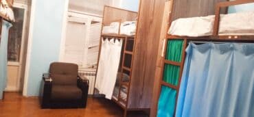 хостел двухместный: Başlıq: Pərdəli Hostel Otaqları Təsvir: Hostel tipli yataqxana – — 2