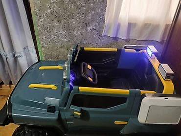 Uşaq geyimi və ayaqqabıları: Uşaqlar üçün elektrikli minik maşını - İki nəfərlik oturacaq: süni — 5