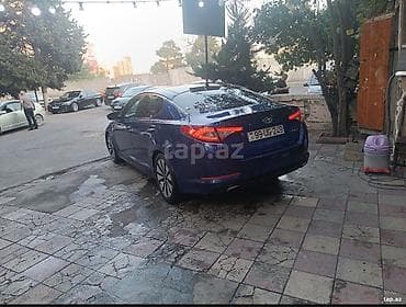 Продажа авто: Kia Optima SX T-GDI, mavi rəngli sedan. Xarici: - Parlaq mavi kuzov — 6