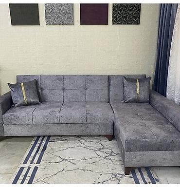 balin: Künc divan dəsti - Ölçü: 2.4 x 1.5 m - Açılan bazalı konstruksiya - — 2