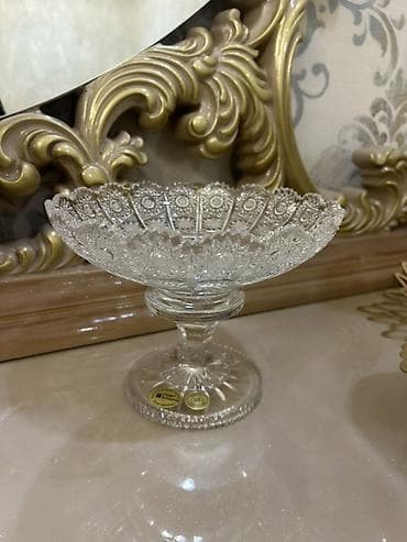 Tom xrustal konfet qabi,temizdir,120 azn