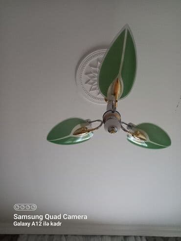 dekor işıq: Çılçıraq, 3 lampa, Şüşə — 2