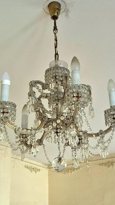 Ev saatları: Çılçıraq, 6 lampa, Xrustal — 3