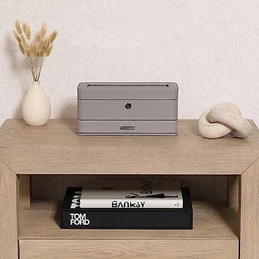 Аксессуары: ROTHWELL 4 SLOT WATCH BOX WITH DRAWER Premium Saat və Aksesuar — 3