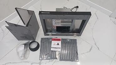 Electrotech mətbəx bacası (divara quraşdırılan şüşə ön panelli model)