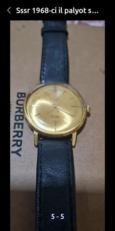 usaqlar ucun qol saatlari: Ssri 1965 ci il palyot saati au 20. bildiyim qadar 20%-i qizildi — 4
