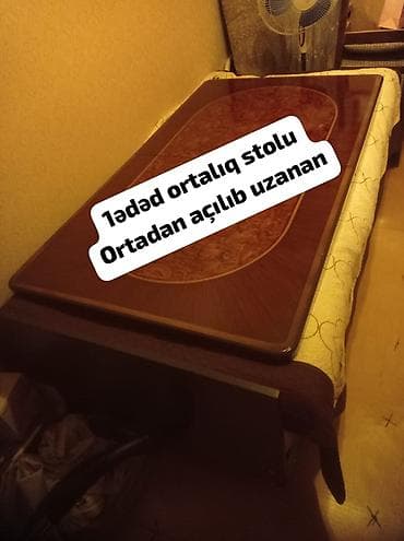 Qonaq otağı üçün, İşlənmiş, Açılan, Oval masa, 6 stul lalafo.az -da Qonaq otağı üçün, İşlənmiş, Açılan, Oval masa, 6 stul