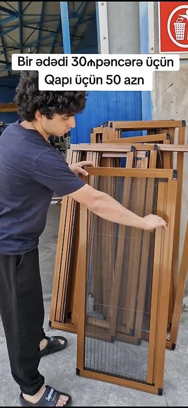 ev qapilari taxta: Ağcaqanad toru Qapı üçün — 2