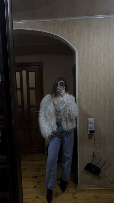 Kürk, New Yorker, S, M, rəng - Ağ