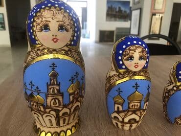Boşqablar: Винтажные матрешки — 5