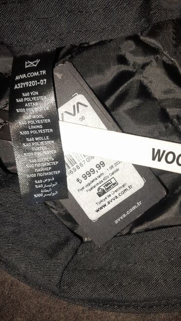 AVVA kişi şapka - Yenidir. Etiket üzərindədir. - Rəng: tünd qəhvəyi — 2