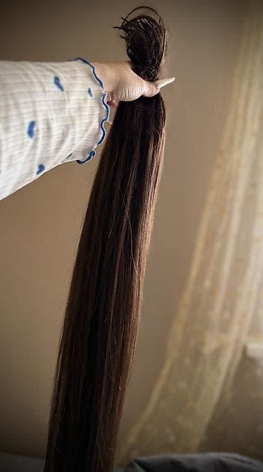 elfbar satisi: Tebiii sac satiram 100qr 75-sm kraskasiz rengi kaştan rengdi.sac — 1