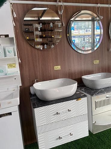 asma tavan zal ucun: Hamam mebeli və lavabo dəstləri – müxtəlif model və ölçülərdə Məhsul — 2