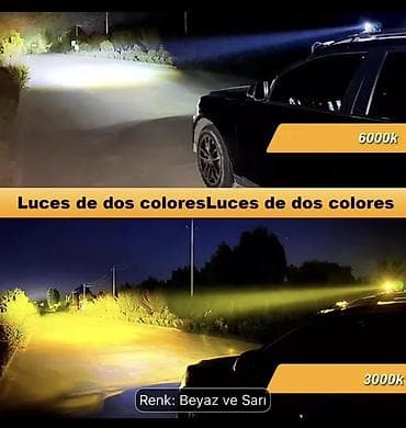 renault fara: 4 ədəd iki rəngli LED proyektor fara dəsti - Rəng temperaturu: Ağ — 3