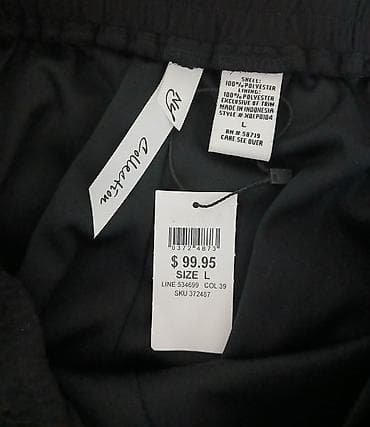 böyük bədən geyimlər: Şalvar, L, rəng - Qara — 3