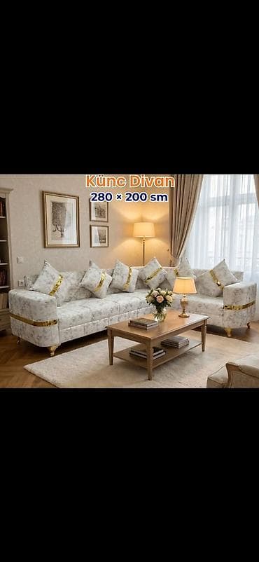 saloglu mebel divanlar: Məhsul: Künc divan dəstləri - Ölçülər: 280 × 200 sm (şəkildə qeyd — 6