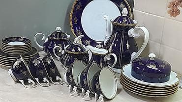 perde ikinci el: Çay dəsti, Farfor, 6 nəfərlik, Almaniya — 1