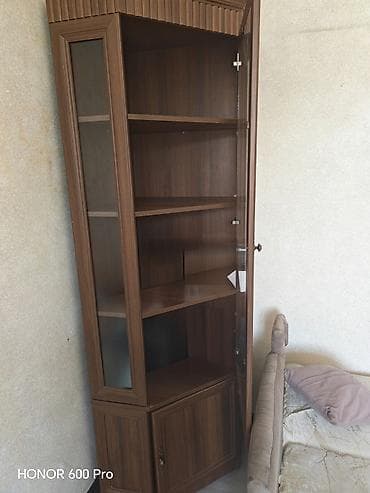 Оборудование для магазинов: Künc vitrin-dolab - Material: taxta teksturalı MDF/LDSP - Rəng: qoz — 2
