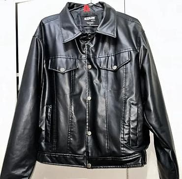 Digər kişi geyimləri: Qara dəri pencək. Rahatdır satılır. Heçbir problemi yoxdur. L razmer — 1