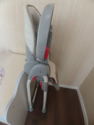 школьные парты и стулья: Uşaq yemək stulu – qatlanan, tənzimlənən, tepsili - Rəng: boz/açıq — 4