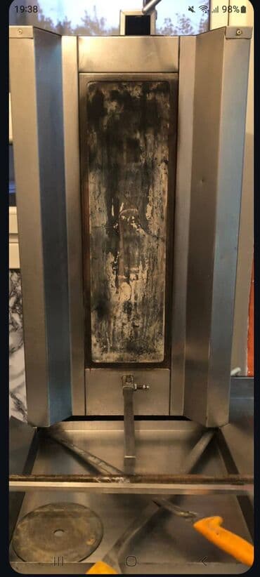 donər soba: Doner/kabab şüşəsi üçün peşəkar vertikal qızartma aparatı (döner — 2