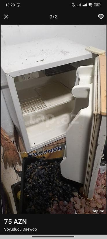 dondurma qabi: Mini Daewoo Soyuducu Satılır, rəng - Ağ — 2