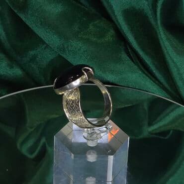 tək qaş uzuk: Üzük, Gümüş, Ametist — 3