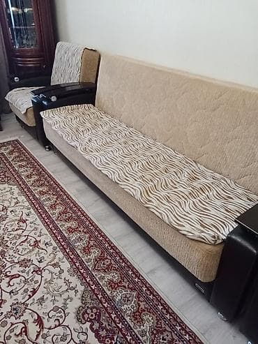 klassik divanlar: İşlənmiş, Di̇van-kravat, 2 kreslo, Bazalı, Açılan — 1