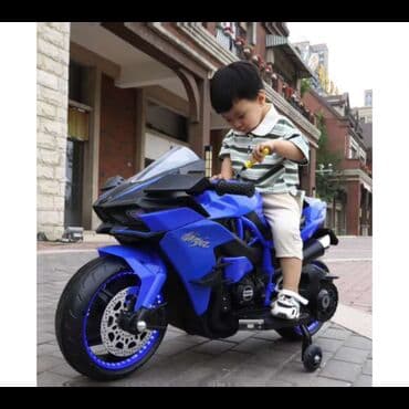 uşaq ücün maşınlar: Ninja H2 İdman tipli usaq elektro motosikleti, Musiqi Sistemli Əl — 2