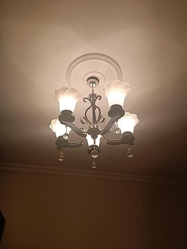 ay ulduz sekilleri: Çılçıraq, 5 lampa, Metal — 3