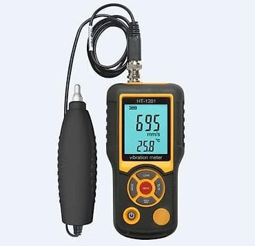 Payalniklər, lehim aparatları: Vibrometr Model: GTI HT-120 ● Ölçmə Aralığı: Sürətlənmə: 0.1 ~ 199.9 — 1