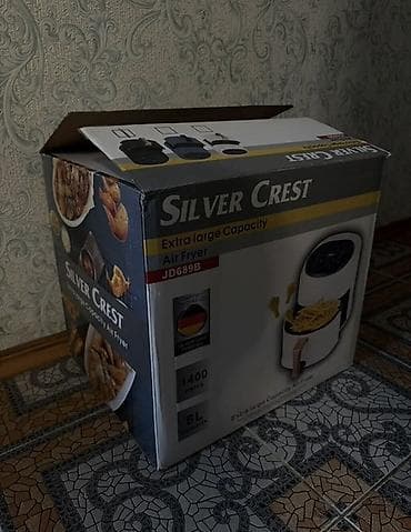 silver termopot: SilverCrest hava fritözü (air fryer) - Rəng: qara, qızılı tutacaq - — 6