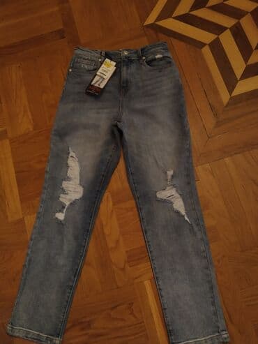 джинсы новый: Новые джинсы с Америки, завышенная посадка, стрейч, размер 38/40 — 1