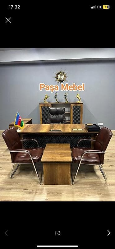 islenmis masalar: Yeni, Müdir üçün, Künc masa — 1