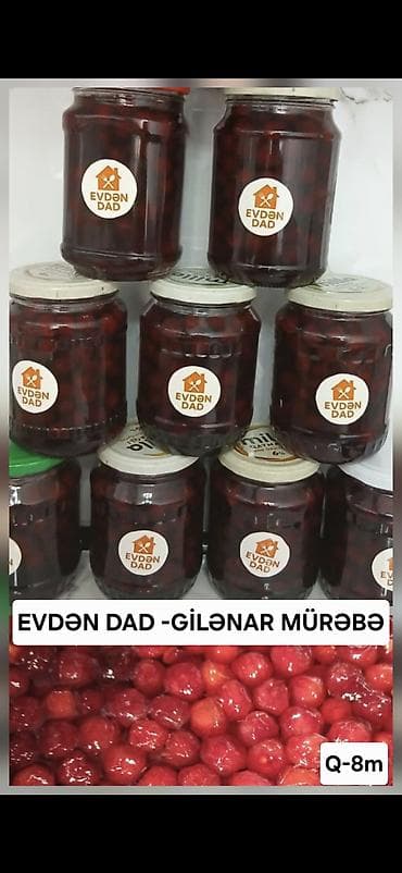 Mürəbbələr: EVDƏN DAD – təbii ev məhsulları - Gavalı döyməci: Yarılıb dilimlənmiş — 3