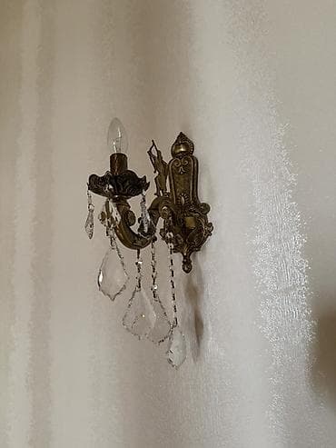 Vazalar: Klassik divar bra – bürünc rəngli, kristal asmalı - Şəkillərdəki — 2