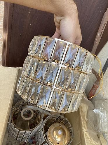 xrustal vaz: Çılçıraq, 10 və daha çox lampa, Xrustal — 3