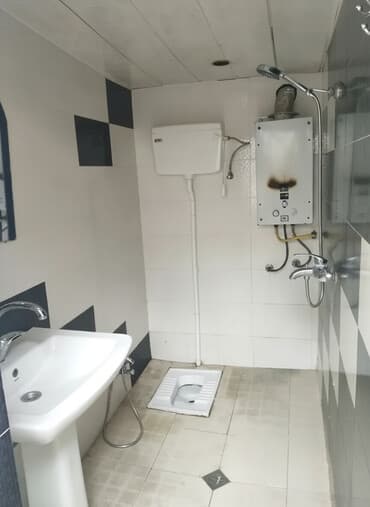 1 otaqlı həyət evi - Plan: 1 yataq otağı, ayrıca mətbəx, sanitar