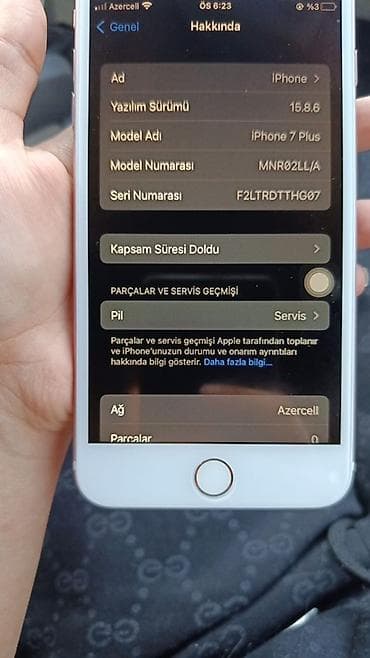 i̇phone telefon: IPhone 7 Plus, Rose Gold, Barmaq izi — 9