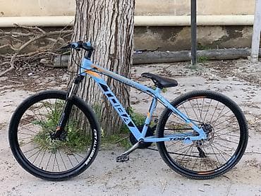 Toba dağ velosipedi - Rəng: açıq mavi, narıncı və qara aksentlər - — 2