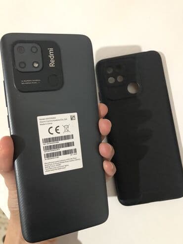 3D panellər: Redmi 10C, 128 GB, rəng - Boz, Barmaq izi — 2