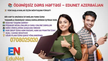 Pulsuz: 📢 EDUNET AZERBAIJAN – PULSUZ DƏRS HƏFTƏSİ BAŞLAYIR! 🎉 Yalnız 1 — 1