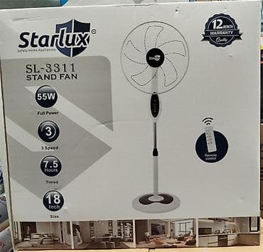 ventil: "Starlux 3311" Ventilyator 3 Sürət Ayarlı 5 Fırlanan qanad 45VT . ❄️ — 8