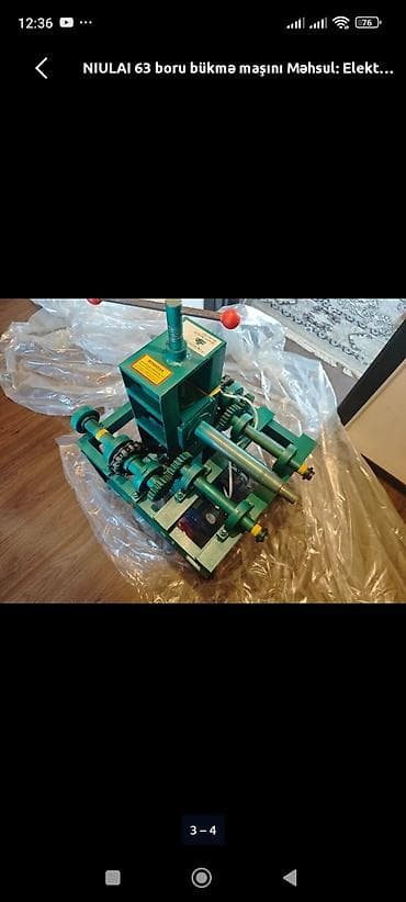 2.3 kompressor: NIULAI 63 boru bükmə maşını - Növ: Elektriklə işləyən boru bükmə — 3