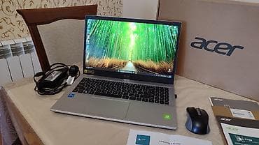 islenmis notebook aliram: Acer Aspire 3 i5 12th / 16GB RAM / 512GB SSD / MX550 — Əla vəziyyətdə — 1