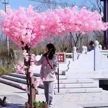 toxuma guller: Bu böyük süni bitki interyerinizə təbiət toxunuşu qatmaq üçün ideal — 4