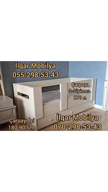 ucuz kravat: Oğlan və qız üçün, Yeni, Çarpayı, Bazasız, Matrassız, Siyirməsiz — 2