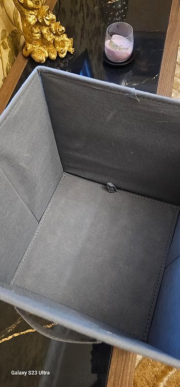 Prastinalar: Qutu tipli saxlama səbəti 2 eded teze - Material: parça üzlüklü — 2